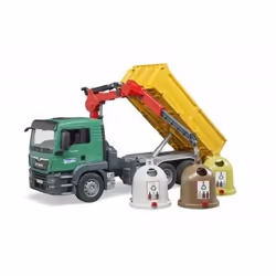 BRUDER Man Tgs Camion Ribaltabile Con Campane Raccolta Vetro E Bottiglie - Vista aggiuntiva 4