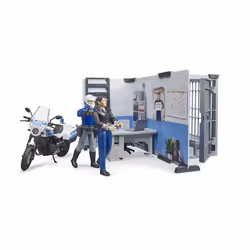 BRUDER Police Station with Police Motorcycle - Vista aggiuntiva 4