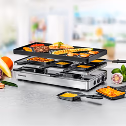 Rommelsbacher RCP 1800 griglia per raclette 1800 W Acciaio inox - Vista aggiuntiva 2