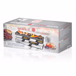 Rommelsbacher RC 800 griglia per raclette 4 persona(e) 795 W Nero, Argento - Vista aggiuntiva 4