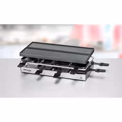 Rommelsbacher RC 1600 griglia per raclette 8 persona(e) 795 W Nero, Argento - Vista aggiuntiva 4