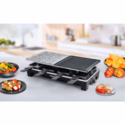 Rommelsbacher RCS 1350 griglia per raclette 8 persona(e) 1350 W Nero, Acciaio inox - Vista aggiuntiva 8