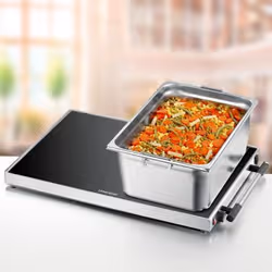 Rommelsbacher WPR 407/E cassetti e armadi riscaldati 1 coperti 400 W Nero, Acciaio inox - Vista aggiuntiva 5