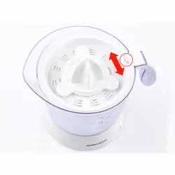 Rommelsbacher ZP 40 spremiagrumi Centrifuga spremiagrumi 40 W Trasparente, Bianco - Vista aggiuntiva 5