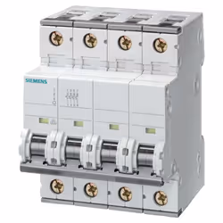 Interruttore magnetotermico Siemens, 4 moduli, attacco DIN (universale per qualsiasi centralino in commercio), poli 4P, 32 am ...