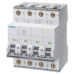 Interruttore magnetotermico Siemens 4P 63A 15kA tipo c 4 moduli 5SY74637