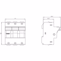 Siemens 3NW7131 Zylindersicherungshalter 1 St. - Vista aggiuntiva 2