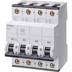 Interruttore magnetotermico Siemens, 4 moduli, attacco DIN (universale per qualsiasi centralino in commercio), 4P, 20 ampere, ...