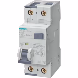 Interruttore magnetotermico differenziale a 1polo + neutro 16A per quadri civili o industriali. Da guida DIN Diametro delle c ...