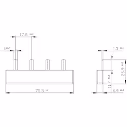 Siemens 5ST3606 sbarra a pettine Grigio 1 pz - Vista aggiuntiva 2