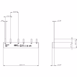 Siemens 5ST3641 sbarra a pettine Grigio 3 1 pz - Vista aggiuntiva 2