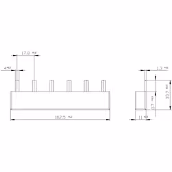 Siemens 5ST3643 sbarra a pettine Grigio 1 pz - Vista aggiuntiva 2