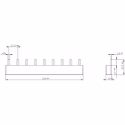 Siemens 5ST3644 sbarra a pettine Grigio 1 pz - Vista aggiuntiva 2