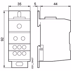 Siemens Verteilerblock 5ST25071-pol.160A 690V Eingang 1x 10-70mm2 - Vista aggiuntiva 2