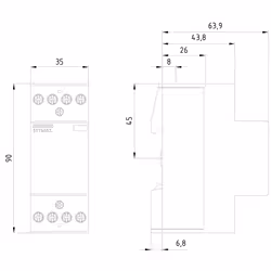 Siemens 5TT5833-2 interruttore automatico - Vista aggiuntiva 2
