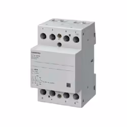 Contattore quadripolare con quattro contatti normalmente aperti 63A classe AC1 Profondità di installazione: 6,4 cm Altezza: 9 ...