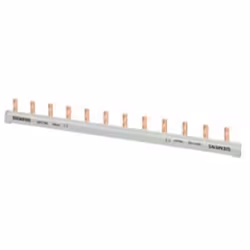 Sbarra di collegamento Siemens a punte 10mm2 12 punte - 5ST3762 Sbarra di collegamento a punte, monofase 10mm2, 12 punte, iso ...