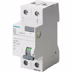 La serie Siemens 5SV4 è l'interruttore automatico a corrente residua a 2 poli. La classe di intervento caratteristica di ques ...