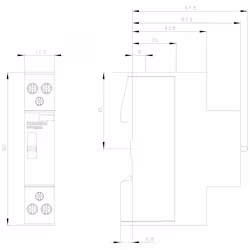 Siemens 5TT5000-6 interruttore automatico - Vista aggiuntiva 3
