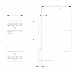Siemens 5TT5031-0 interruttore automatico - Vista aggiuntiva 3