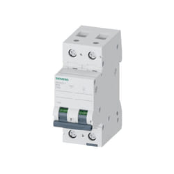 Interruttore magnetotermico a 2 poli 400V 50A curva C Siemens 5SL42507