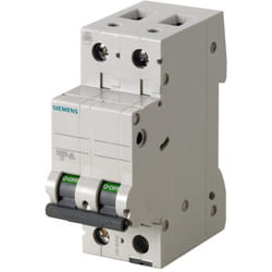 Siemens - Interruttore magnetotermico 2P 40A 6kA tipo c 2 moduli 5SL62407BB