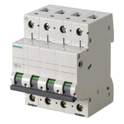 Interruttore magnetotermico Siemens 4P 63A 6kA tipo C 4 moduli 5SL64637BB