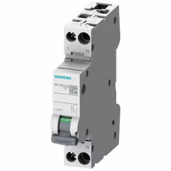 interruttore magnetotermico 6000a 1p+n slim 230volt barra din 16A 1 modulo tensione 230 volt potere nominale 6000A temperatur ...