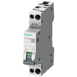 Siemens - interruttore magnetotermico 6000a 1p+n slim 230volt barra din 16A 1 modulo