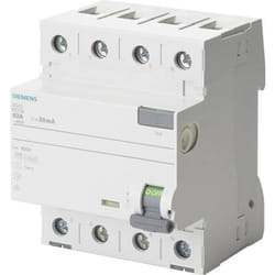 5SV36444 5SV3644-4 Interruttore differenziale b 4 poli 40 a 0.3 a 400 v - Siemens
