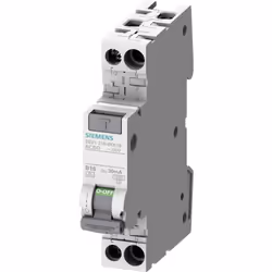 Siemens 5SV13166KK13 - Interruttore di protezione FI, 2 poli, 13 A, 0,03 A, 230 V. Dimensioni della confezione: 1 pezzo di qu ...