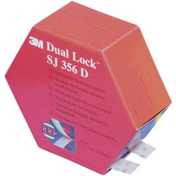 Sj 356D Dual Lock Nastro a strappo da incollare a fungo (l x l) 5000 mm x 25 mm Translucido 1 Paio/a - 3M