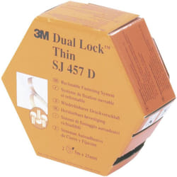 3M SJ 457D Dual Lock Nastro a strappo da incollare A fungo (L x L) 5000 mm x 25 mm Translucido 5 m
