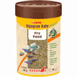 sera Vipagran Baby Nature, Pesce da acquario, Cibo secco per pesci, Granuli, Vitamina A, Vitamina B1, Vitamina B2, Vitamina C ...