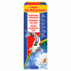 sera Koi Multivitamin, Pesce di stagno, Vitamina A, Vitamina B1, Vitamina B12, Vitamina B2, Vitamina B6, Vitamina B9 (acido f ...