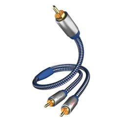 Inakustik 0040803 cavo audio 3 m RCA 2 x RCA Blu, Grigio