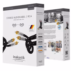 Inakustik 006041007 cavo audio 0,75 m 2 x RCA Nero