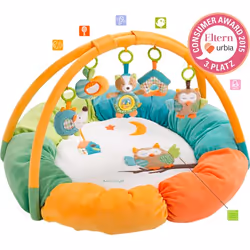 Fehn 071184, Tappetino da gioco per bambino, Arco giocattolo, Sonoro, Multicolore