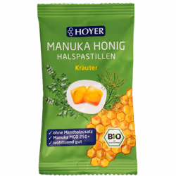 HOYER  - Erbe pastiglie per la gola al miele di Manuka