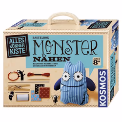 Kosmos BASTELN Monster Nähen, Kit da cucito per bambini, 8 anno/i, Multicolore