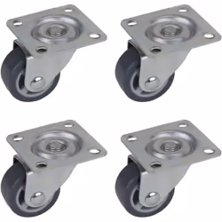 Il pratico set di 4 comode ruote per parquet è ideale per trasportare mobili leggeri o carrelli da trasporto. Facile montaggi ...