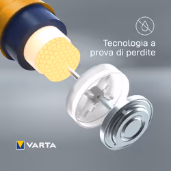 Varta Longlife, Batteria Alcalina, AAA, Micro, LR03, 1.5V, Blister da 4, Made in Germany - Vista aggiuntiva 6