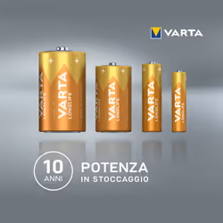 Varta Longlife, Batteria Alcalina, AAA, Micro, LR03, 1.5V, Blister da 4, Made in Germany - Vista aggiuntiva 7