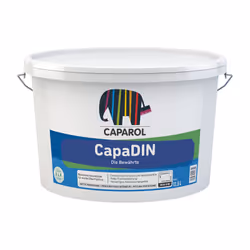 CAPAROL CapaDIN, Pittura, Pronta all'uso, Abrasive, Facciata, Pavimento, Gesso, Stucco, Parete, Bianco, Opaca, 12,5 L