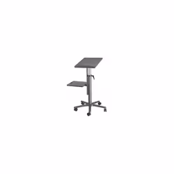 Tavolo per proiettore, piano del tavolo 350 x 500 mm, antracite. Fornitura = smontato. Materiale telaio = acciaio, alluminio ...