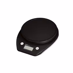 MAUL 1646090, Bilancia da cucina elettronica, 5 kg, 1 g, Nero, Plastica, Rotondo