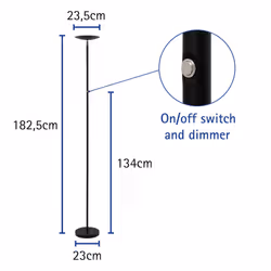 MAUL 8255290 lampada da tavolo Nero