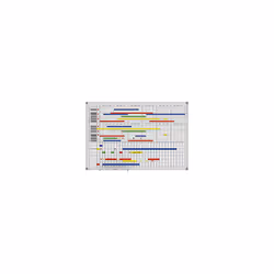 Lavagna per planning mensile / annuale MAULstandard, set di accessori incluso, largh. x alt. 900 x 600 mm. Fornitura = montat ...