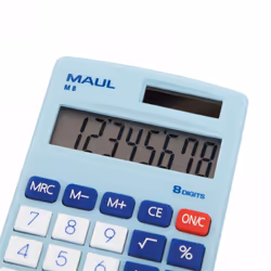 MAUL M 8 calcolatrice Tasca Calcolatrice con display Blu, Bianco - Vista aggiuntiva 2