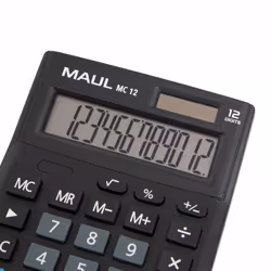 MAUL MC 12 calcolatrice Tasca Calcolatrice con display Nero - Vista aggiuntiva 2